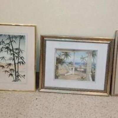 LOT 122  THREE FRAMED PICTURES