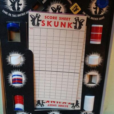 Two Vintage SKUNK Dice Games
