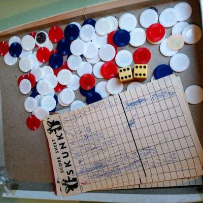 Two Vintage SKUNK Dice Games