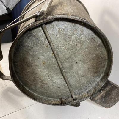 Lot# 70 s Vintage Heavy Mop Bucket Wringer Bucket 