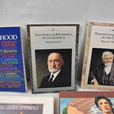 5 pc LDS Religious Mormon Books & Cassette Tapes