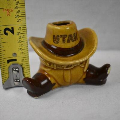 Utah Small Glass Figurine to hold Toothpicks (?)
