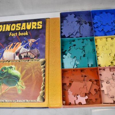 Dinosaurs Puzzles & Avengers Puzzle. (piece counts not verified)
