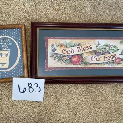Lot 683 - Framed art