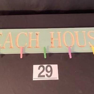 LOT#29LR1: Beach House Sign