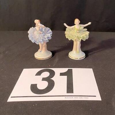 LOT#31LR1: Occupied Japan Porcelain Dancers Lot #2