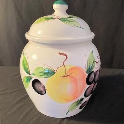 LOT#54DR: Made for Eddie Bauer Biscuits Jar Italy
