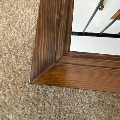 Lot 689 - Wood framed mirror