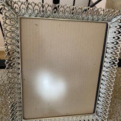 Lot 690 - Frames and stained glass mirror