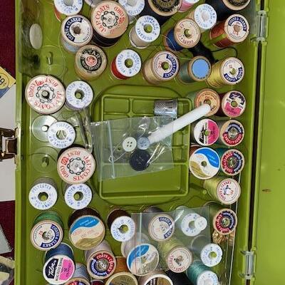 Lot 714 - Vintage Sewing box 