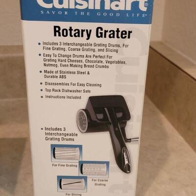 Lot 12: NEW Cuisinart Rotary Grater, and Recipe Box