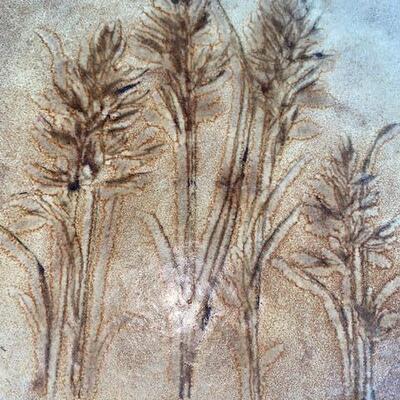 Lot 716- Wheat decorative tile