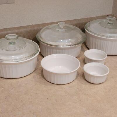 Lot 16: Corning Ware French White Stoneware lot