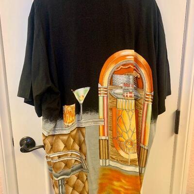 LOT 129  MEN'S SHIRT JUKEBOX PRINT TORI RICHARD 2XLT