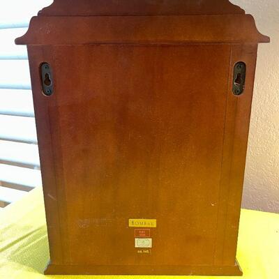LOT 146  MAHOGANY KEY CASE WALL HANGING BOX