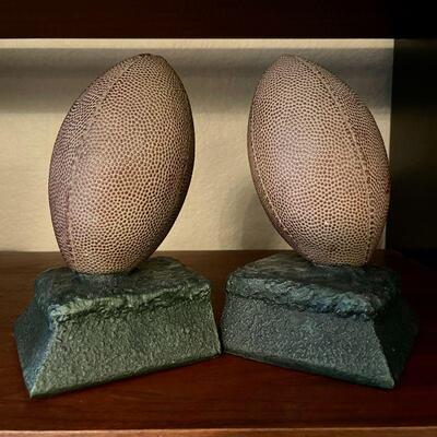 LOT 152  PAIR OF FOOTBALL BOOKENDS