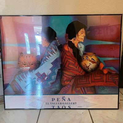 LOT 170  EL TALLER DE TAOS GALLERY POSTER AMADO MAURILIO PENA 