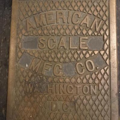 Lot# 95 s American Scale Co. Washington D. C. Wate and Fate Scale One Cent