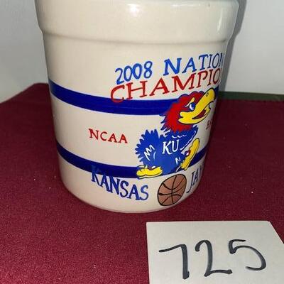 Lot 725- KU Stoneware Crock