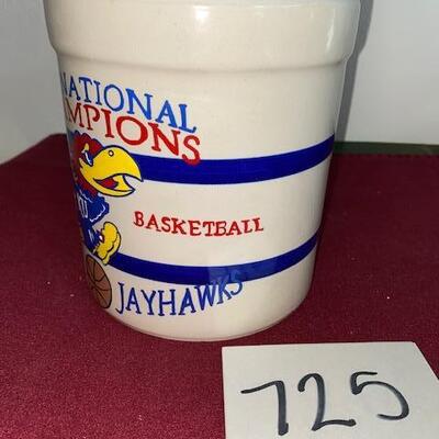 Lot 725- KU Stoneware Crock