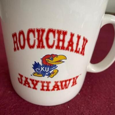 Lot 728 - KU Jayhawk Mug