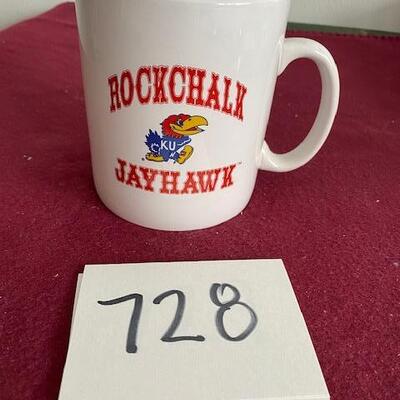 Lot 728 - KU Jayhawk Mug
