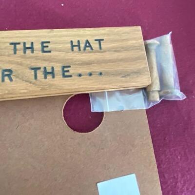 Lot 730 - Fan hat and license plate holder