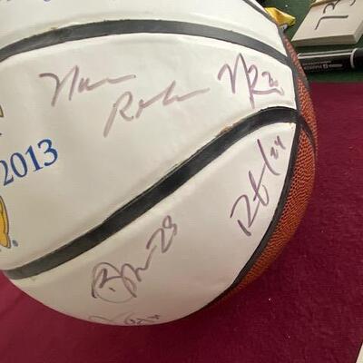 Lot 732 - Kansas Jayhawks 2012-13 signed basketball