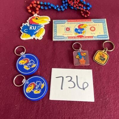 Lot 736 - KU Jayhawks Items