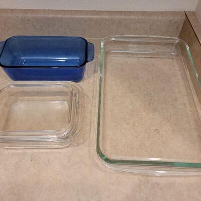 Lot 36: Pyrex Casserole Dishes (one with lid)