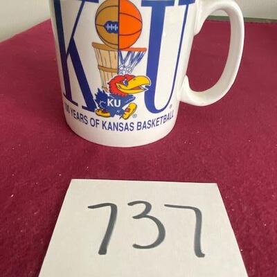 Lot 737 - KU Jayhawks large Mug