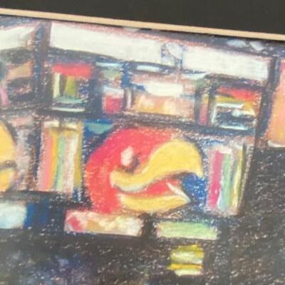 Lot 738 - KU Jayhawks chalk print
