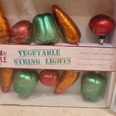 Lot 40: (2) NEW Boxes of Vegetable String Lights