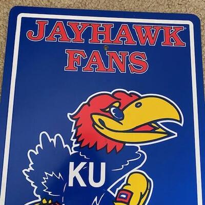 Lot 741 - KU Jayhawks Parking Sign