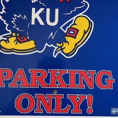 Lot 741 - KU Jayhawks Parking Sign