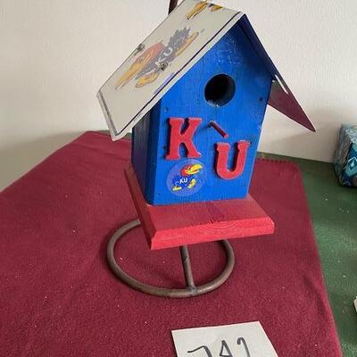 Lot 742 - KU Jayhawks Birdhouse