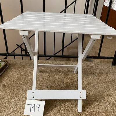 Lot 749 - Little White Folding Table