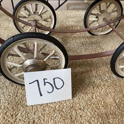 Lot 750 - Vintage Wicker baby Buggy