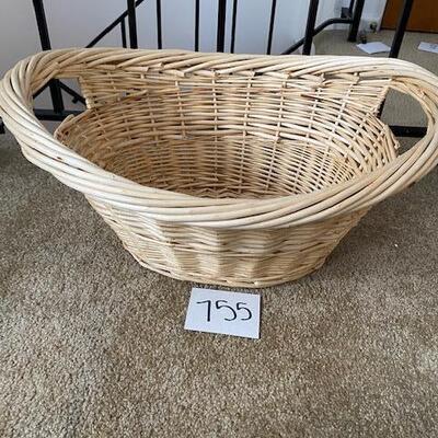 Lot 755 - Large wicker Laundry Basket