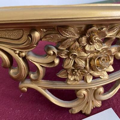 Lot 770 - Resin Gold Shelf. 