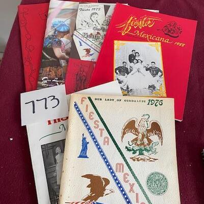 Lot 773 -Past  Fiesta programs