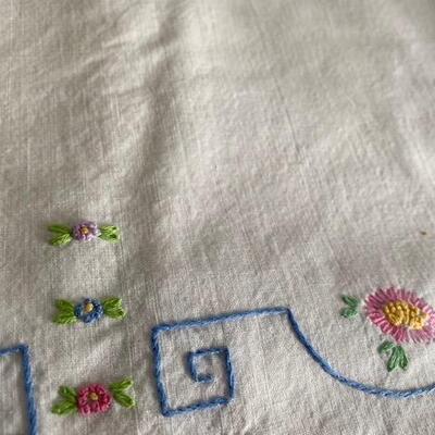 Lot 776 -Vintage Embroidered Pillowcases