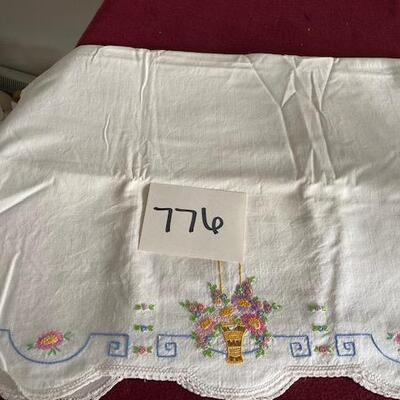 Lot 776 -Vintage Embroidered Pillowcases