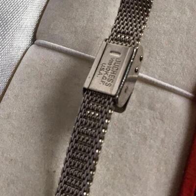 14k White Gold Hamilton Ladies Watch with Diamonds. LOT 24