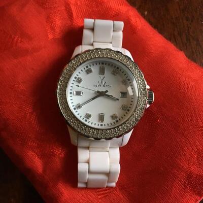 TOY Designer Ceramic White Watch 
