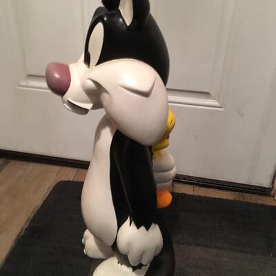 Vintage Disney 24â€ Sylvester the Cat Plastic Store Display. LOT 39