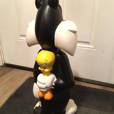 Vintage Disney 24â€ Sylvester the Cat Plastic Store Display. LOT 39