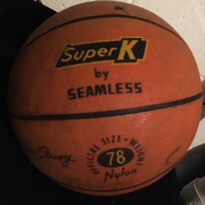 Bob Cousey Signed Basketball 