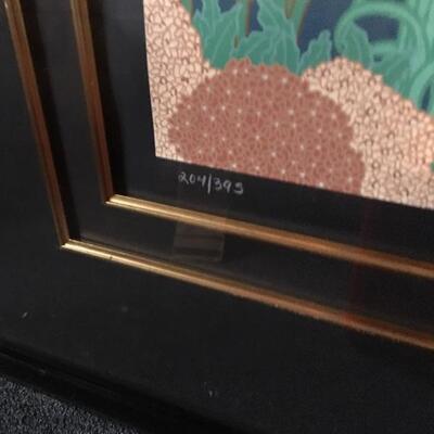Large LILLIAN SHAO Signed Limited Edition â€œDemure Spiritâ€ 41â€ x 49â€ with LOA. LOT 47