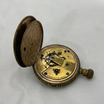 -5- WALTHAM | Double Hunter Pocket Watch | 7j | 1857 | Parts